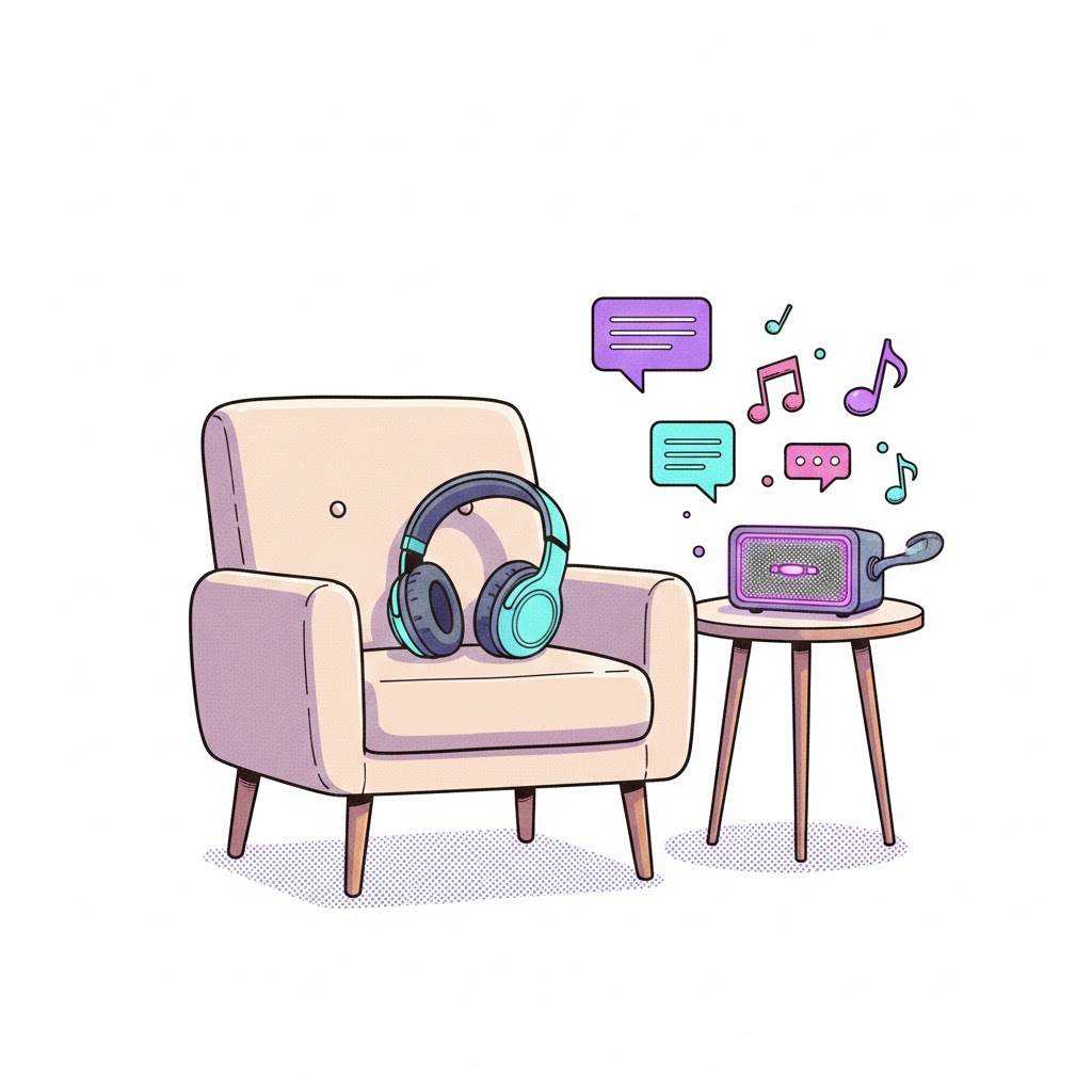 Community of music lovers gathering together